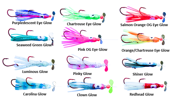 RTF Dakota Dodger + Hoochie Rigs + Storage Wrap: 24PCS Kokanee Bundle