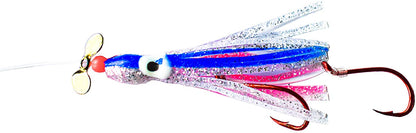 RTF Glow Hoochie Kokanee Salmon Trout Propeller Spinner Dodger Rig